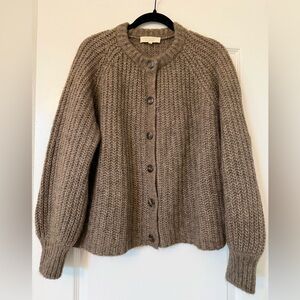 Sézane Emile Dark Taupe Cardigan